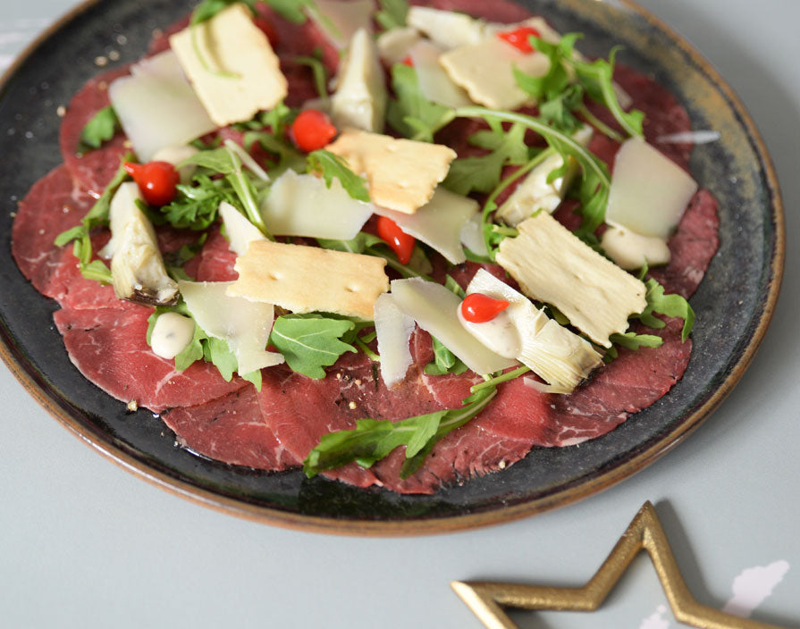 Beef Carpaccio with Artichoke and Truffle